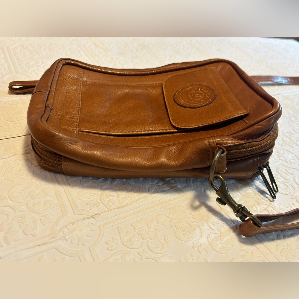 Brown Queros Colombian Genuine Leather Factory, Travel, Crossover Bag Purse - Picture 2 of 14